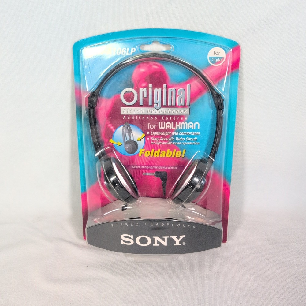 New Walkman MDR-A106LP Wired Over-Ear Headphones Black